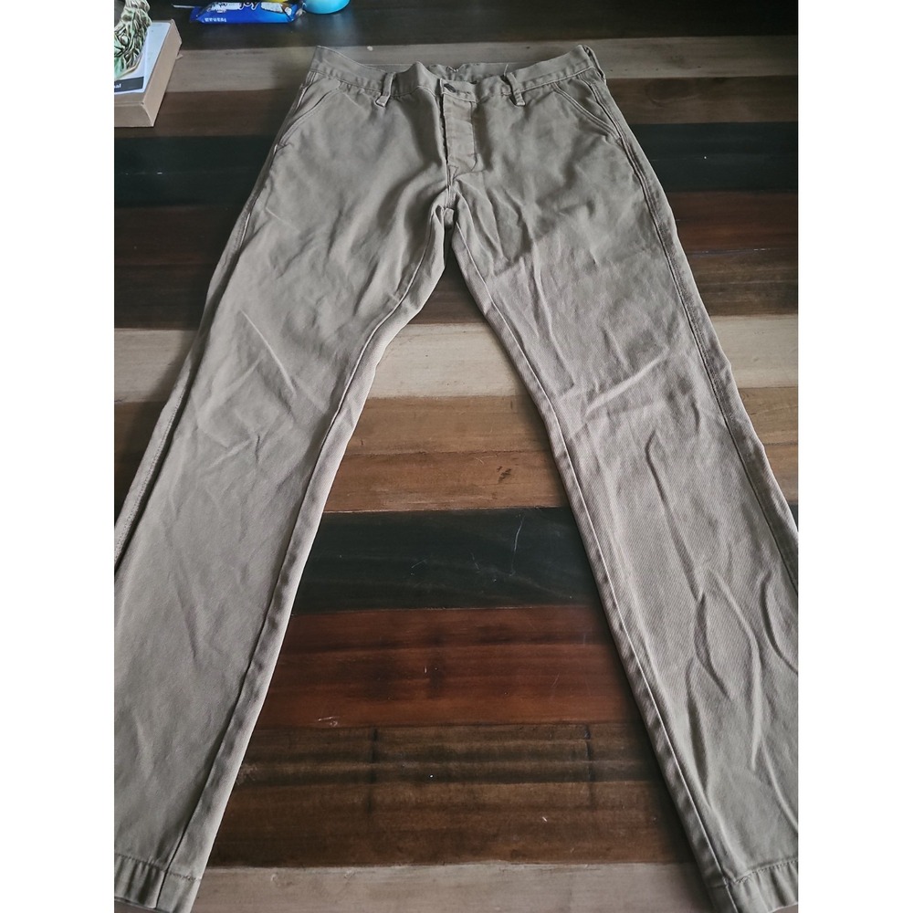 Levi's 510 Super Skinny Men's Khaki Chino Pants 32x30 Tan Cotton 0018